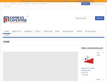Tablet Screenshot of expressexpertise.com